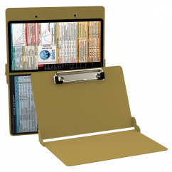 WhiteCoat Clipboard® - Tactical Brown Critical Care Edition